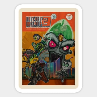 Ratchet and Clank 3 Retro Art Sticker